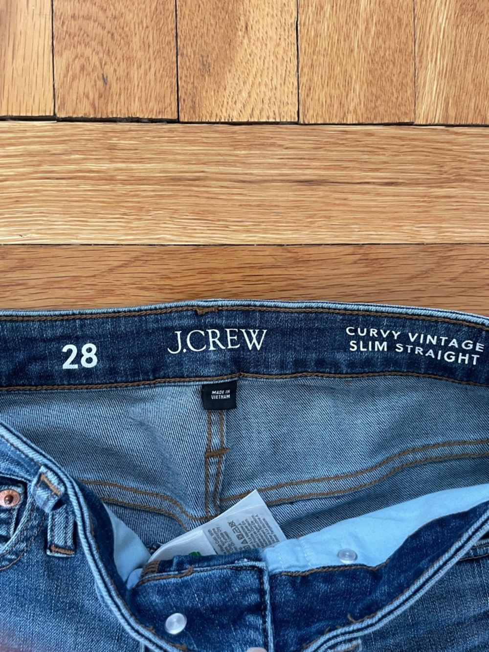 J. Crew “Curvy Vintage Straight” -Leg Jeans - Picture 2 of 3